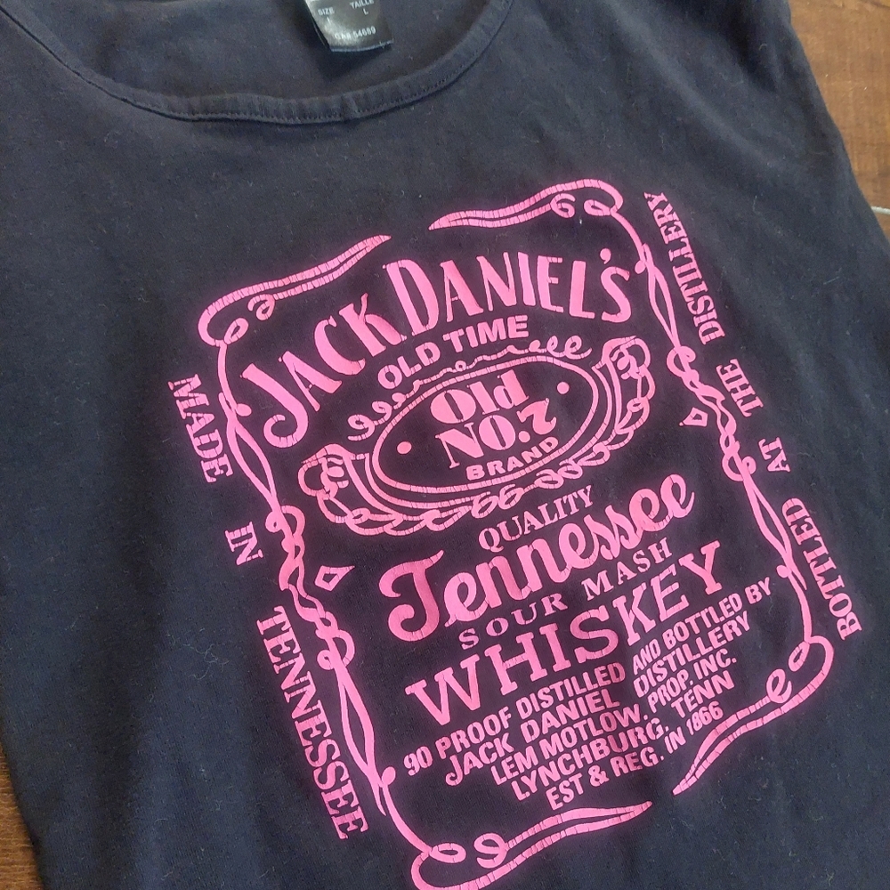 Jack Daniel's Spaghetti Strap Cami Black Size Large - Picture 2 of 4